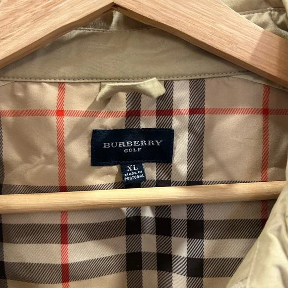Vintage Burberry Golf Rider Cup 2006 Golf Jacket Tan Size women’s XL (men’s M) - Picture 2 of 8